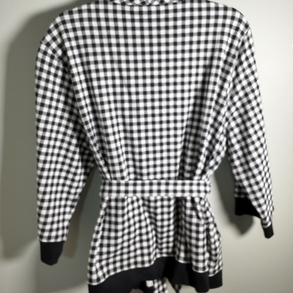 Draper James Black and White Gingham jacket 2X - Picture 3 of 10